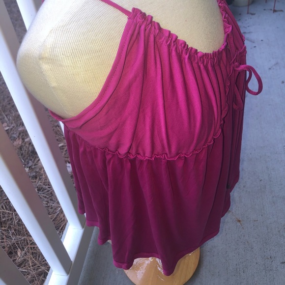 NWT Free People Sundrop magenta tank top - Picture 6 of 7